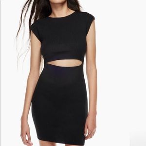Wilfred Free Mini Knit Cutout Dress